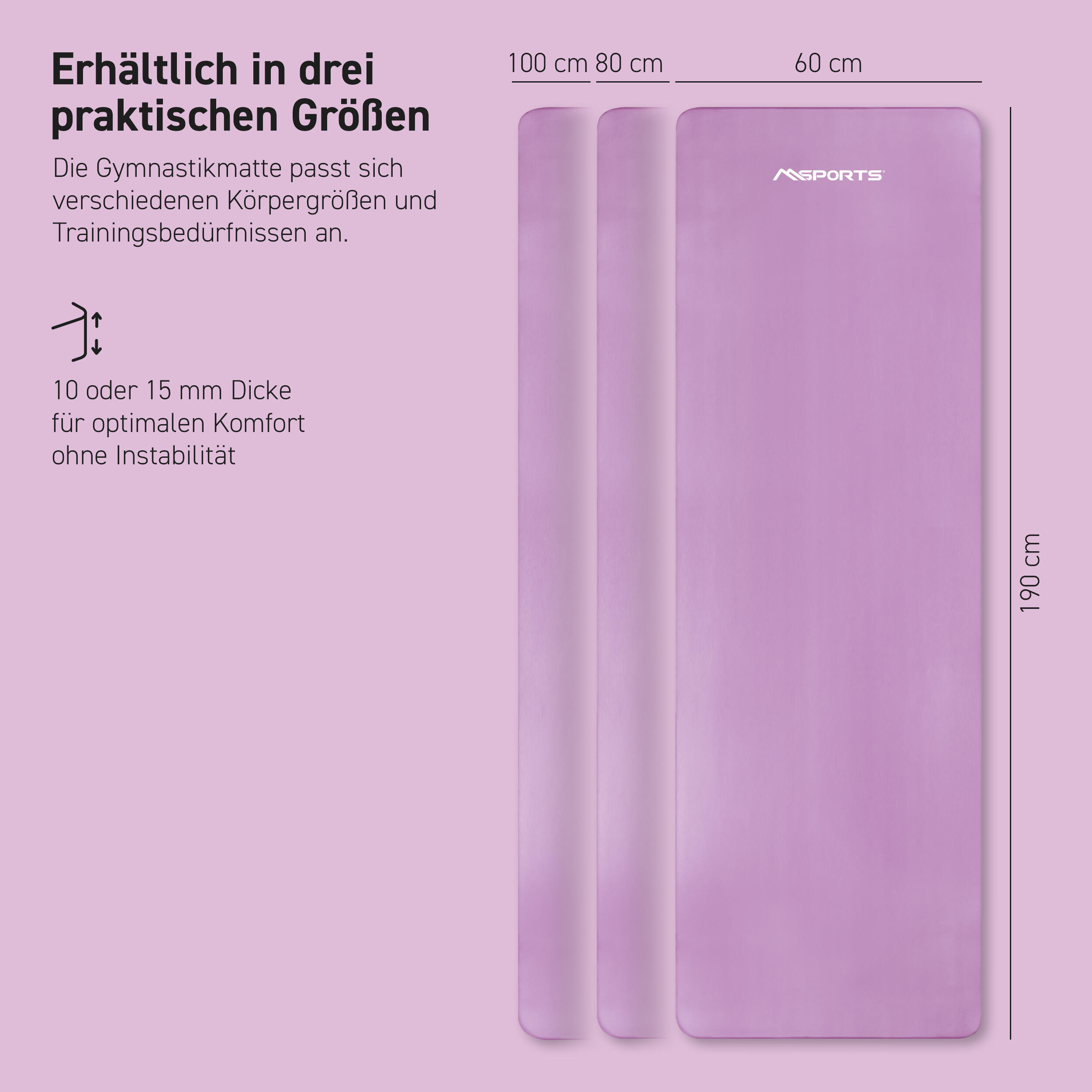 MSPORTS Premium gymnastiekmat 5/7
