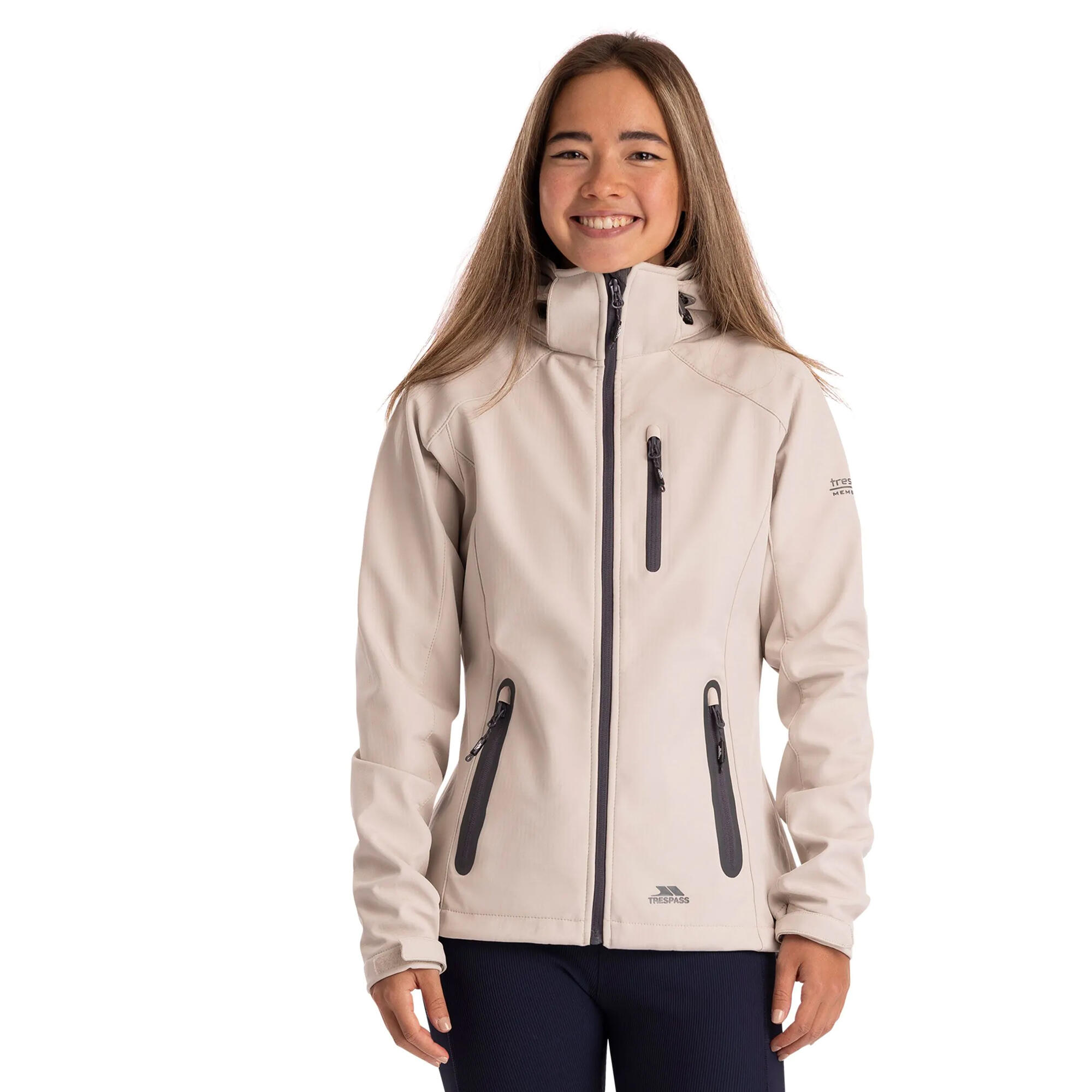 Womens/Ladies Bela II Waterproof Soft Shell Jacket (Soft Stone) 4/5