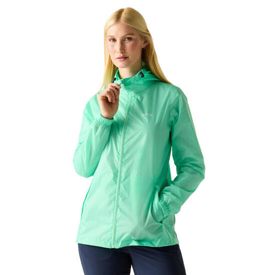 Veste Imperméable À Capuche PACK IT Femme (Turquoise Clair)