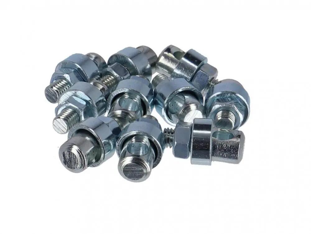 Fix Nippel collier pour haubans, M5 x 12 mm, alésage 4,7 mm, pour haubans en aci 3/3