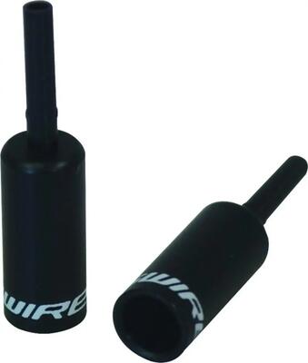 Jagwire Cappuccio terminale Lined 5 mm Brake Alluminio Nero confezione da 50 pe