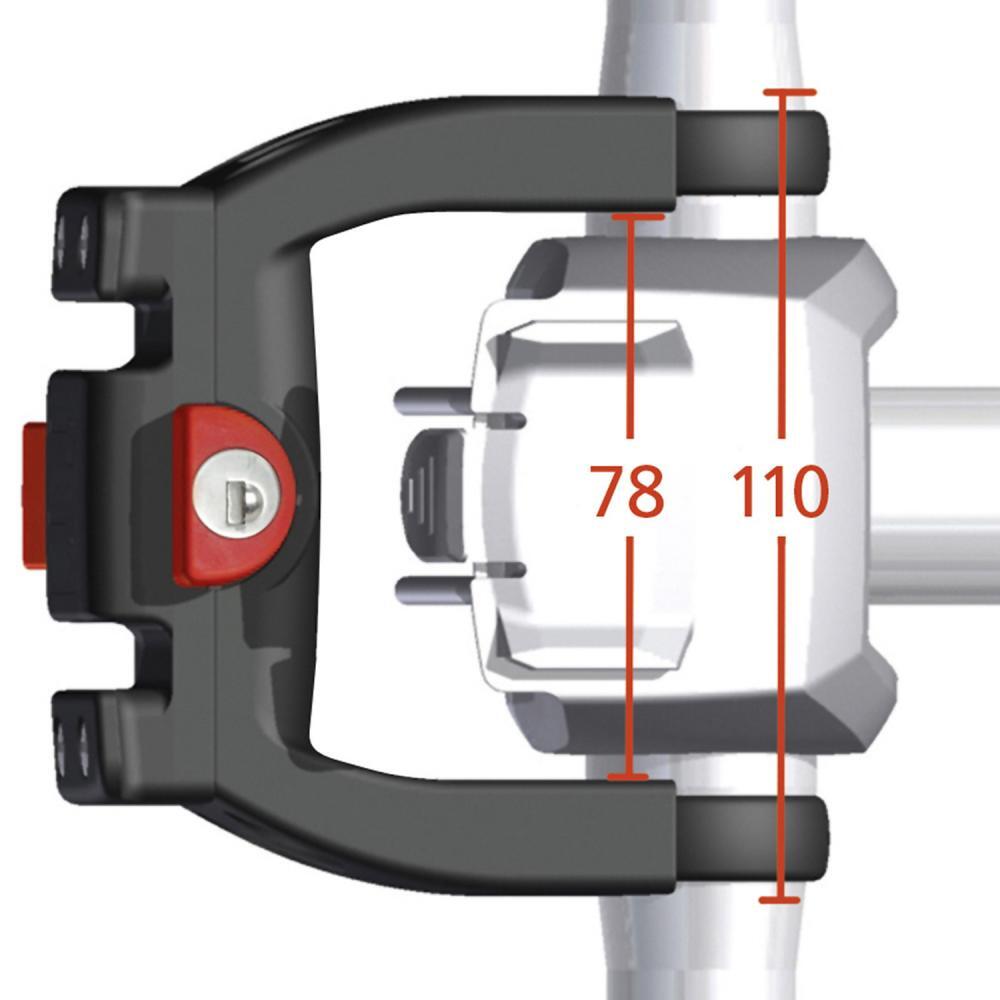 Newlooxs adattatore manubrio KlickFix e-bike 22-26mm con serratura. 3/5