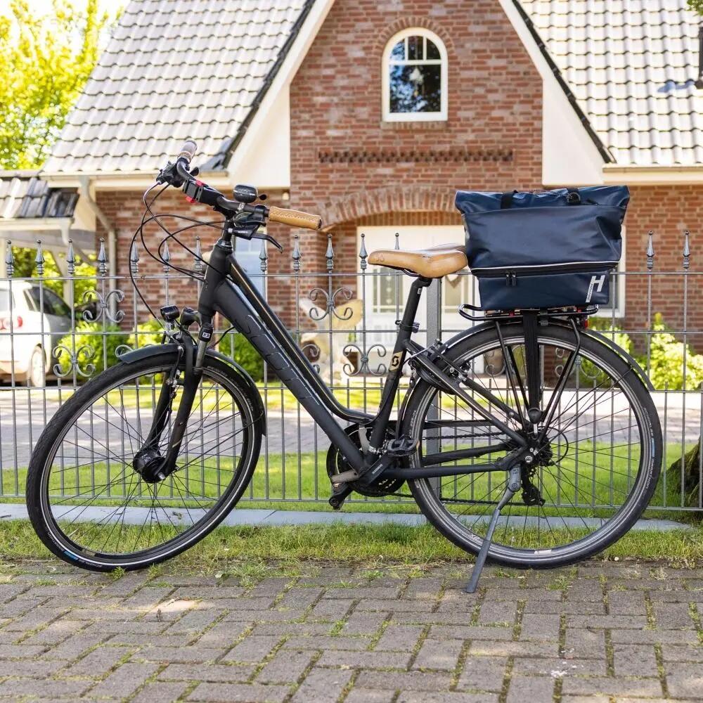 Haberland Gepäckträgeraufsatztasche Lena blau - praktische Racktime 1.0 Trans... 3/3