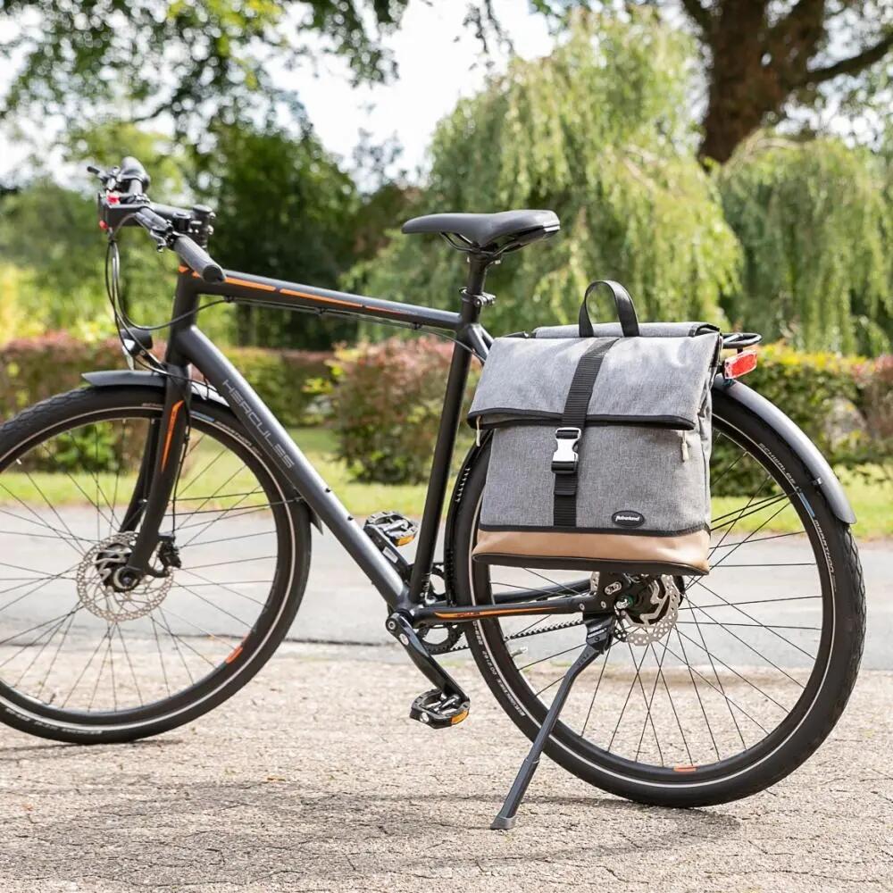 Haberland Enkele fietstas MELAN I grijs 2/3