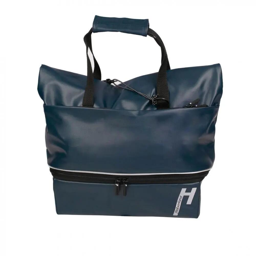 Haberland Gepäckträgeraufsatztasche Lena blau - praktische Racktime 1.0 Trans... 1/3