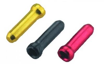 Jagwire terminale per cavo interno 18 mm oro nero rosso 30 pz