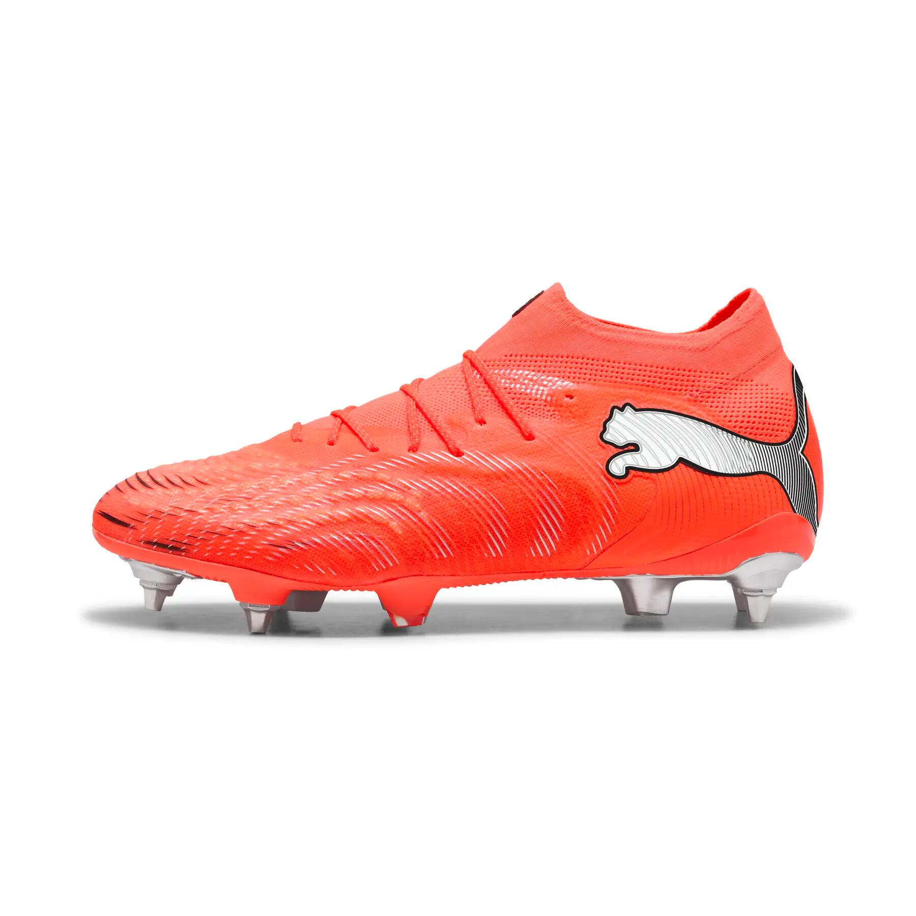 Ghete de fotbal PUMA Future 9 Ultimate MxSG roșu aprins/alb puma
