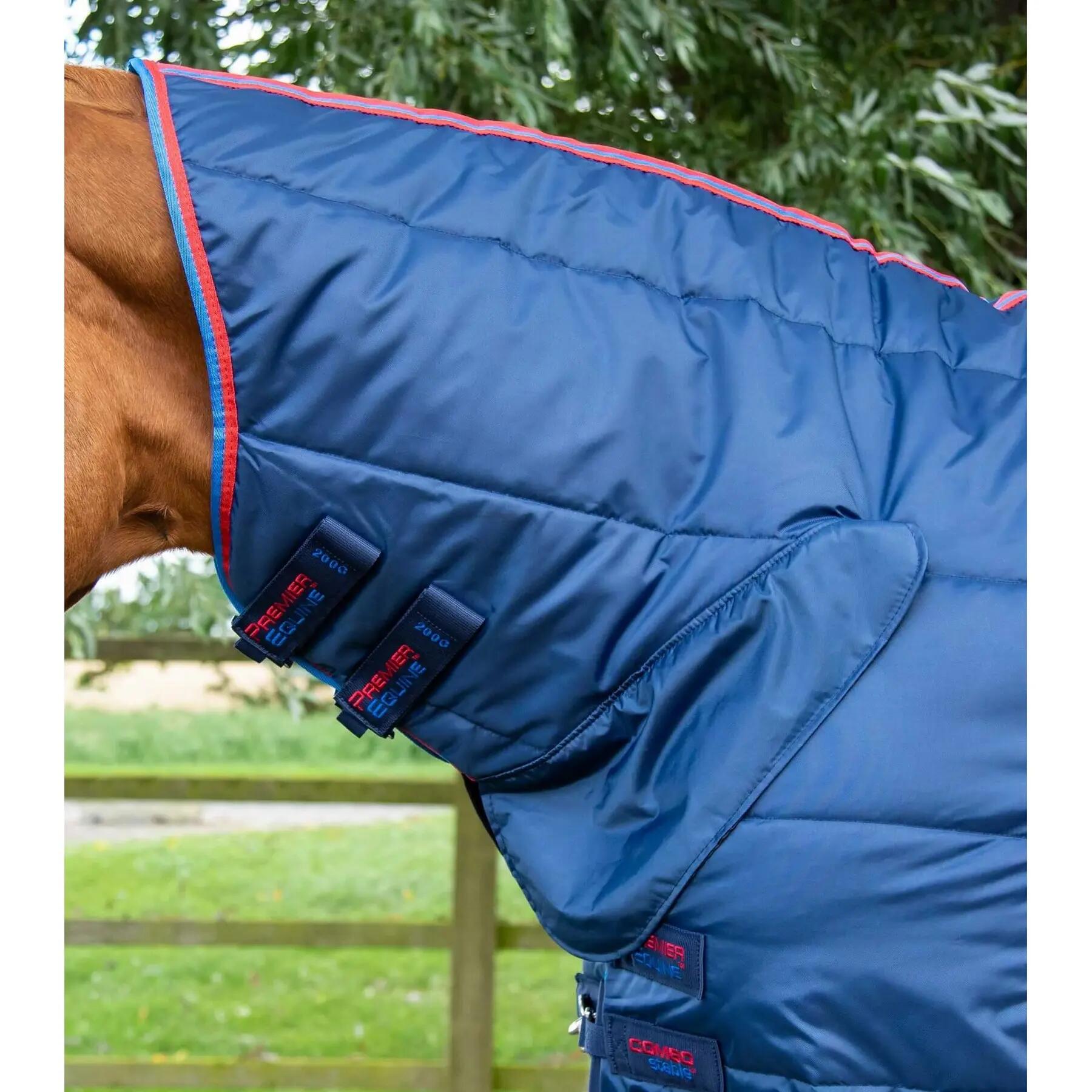 Coperta da scuderia per cavalli con copricollo Premier Equine 200 g 4/4