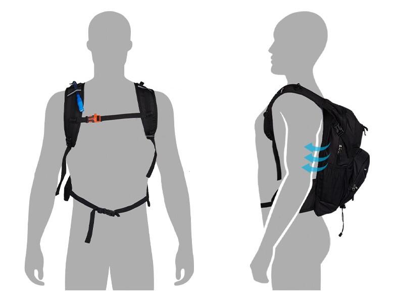 Plecak rowerowy Naturehike z oddzielną kieszenią na hydrovac 20 l 4/7