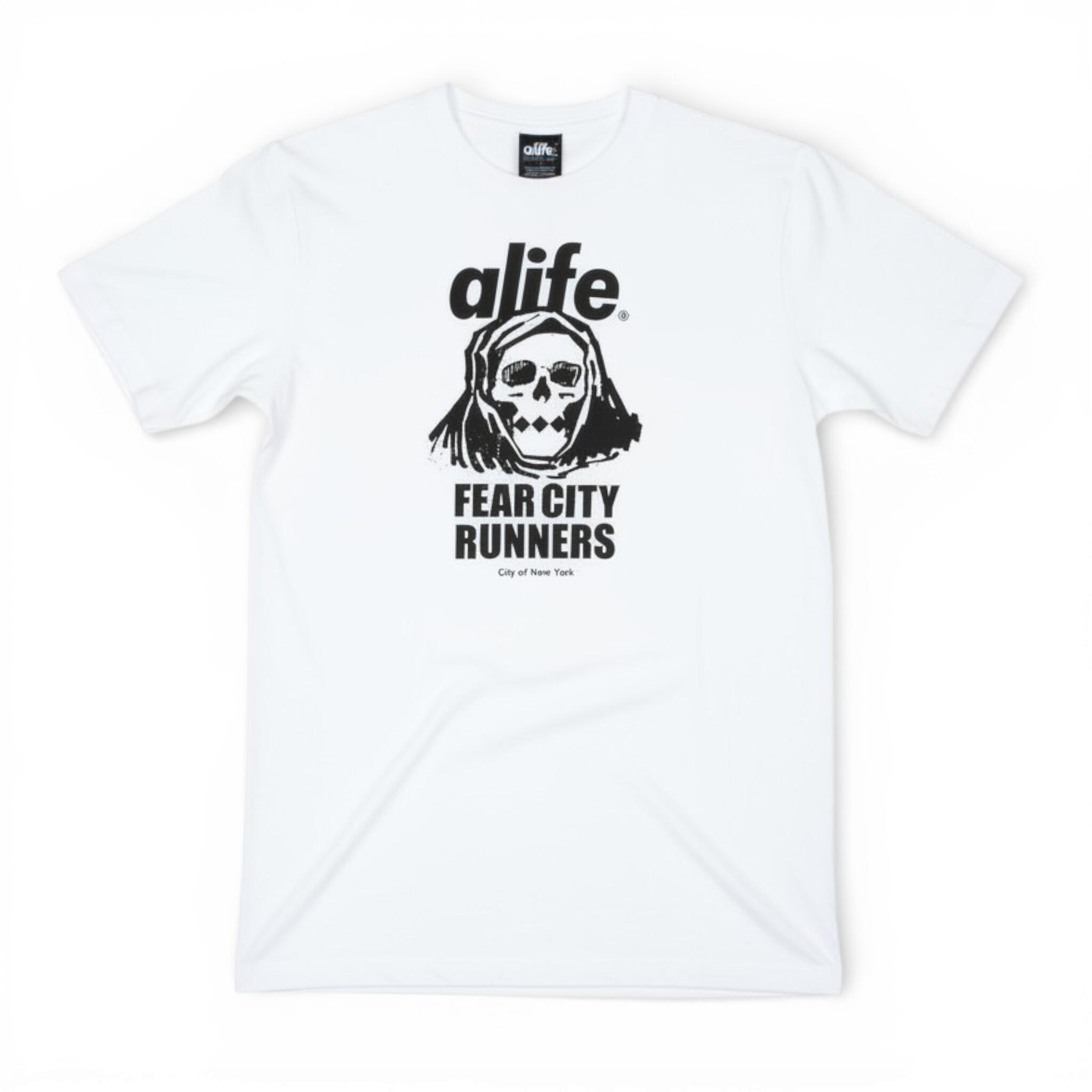 Shirt Alife Logo Skull in Weiß 3/4