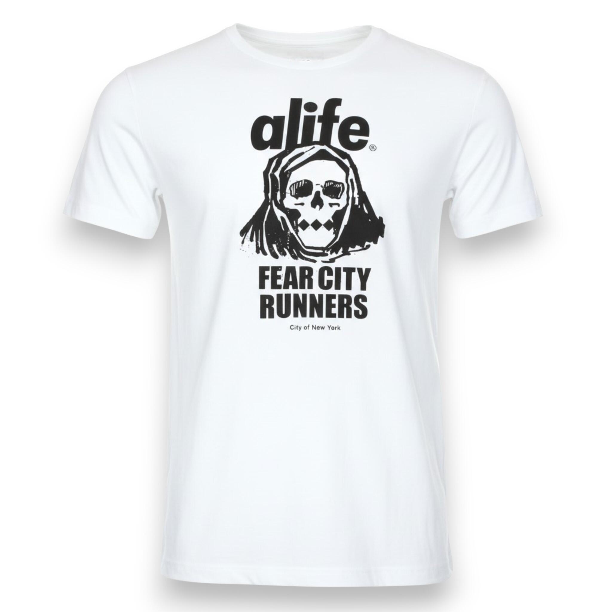 Shirt Alife Logo Skull in Weiß 2/4