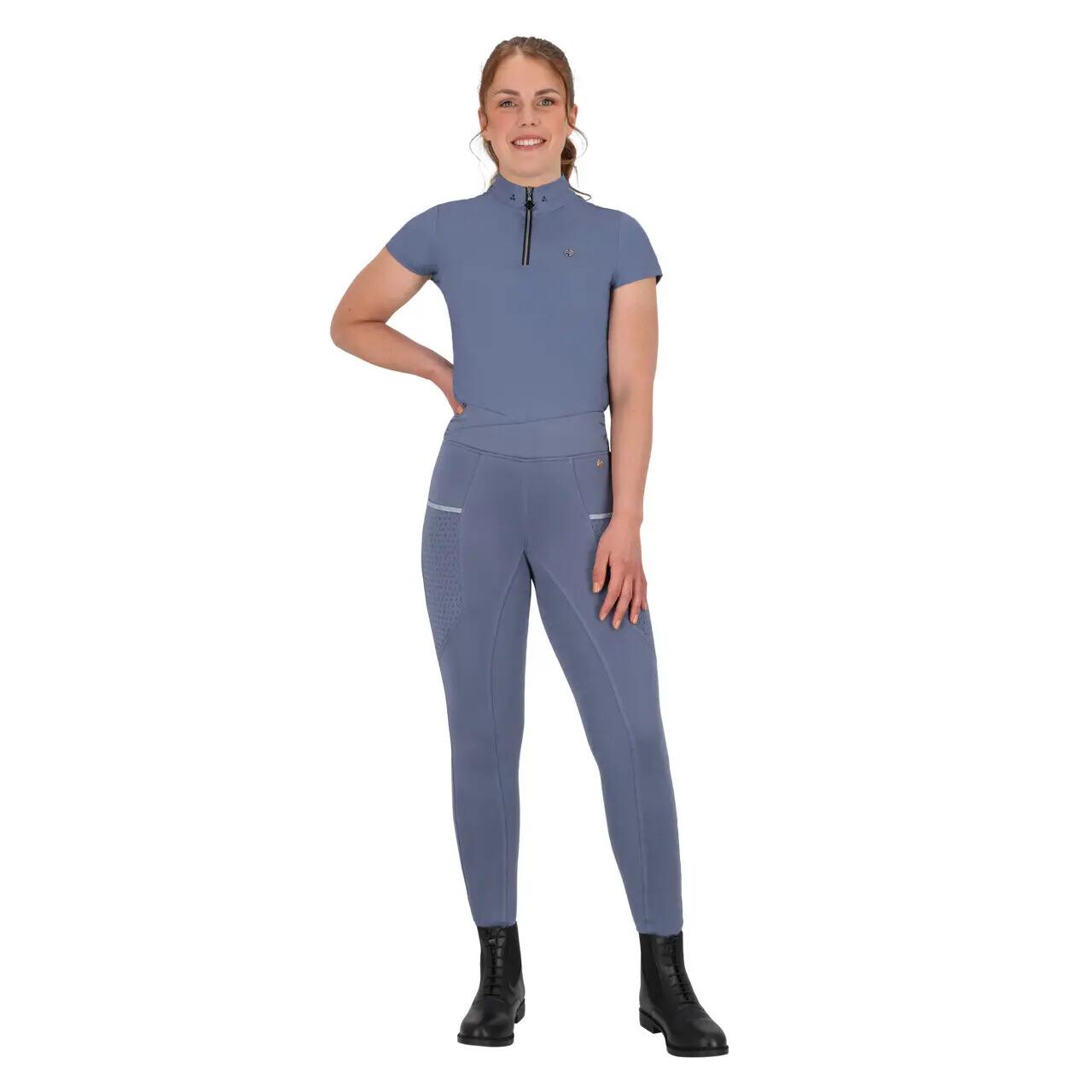 Leggings da equitazione a medio grip QHP Aubree 3/7