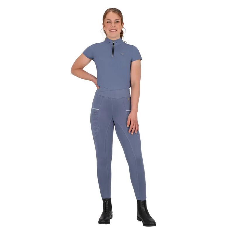 Legging echitație QHP Aubree cu prindere medie