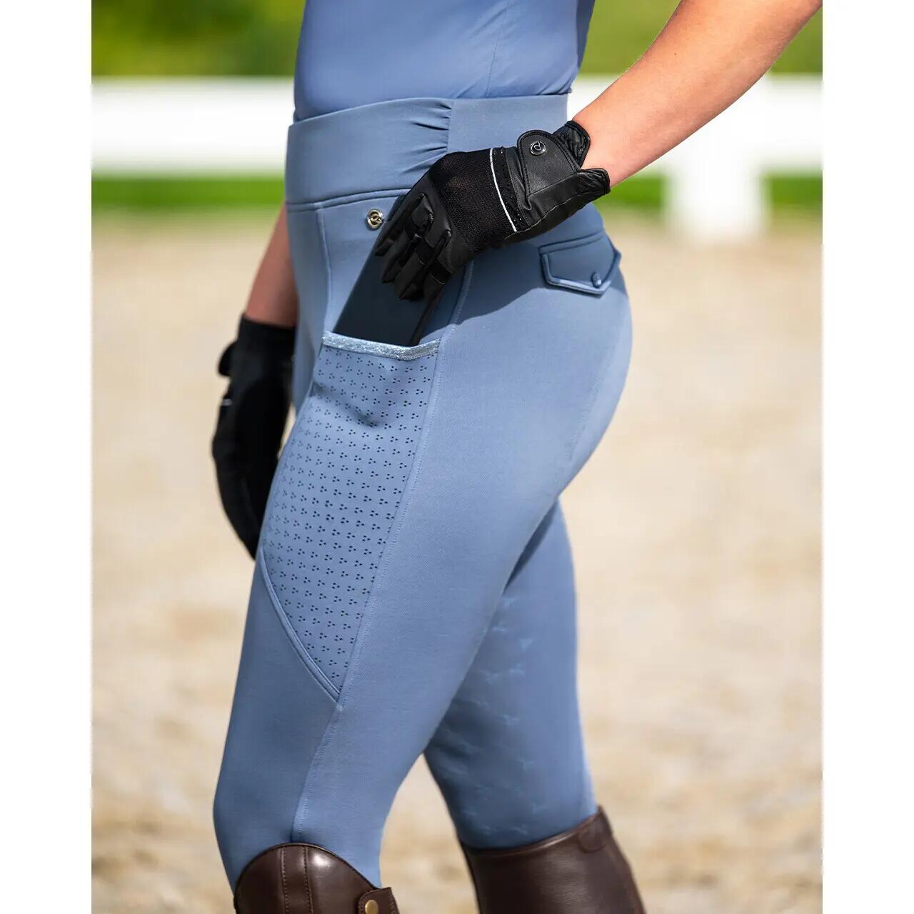 Leggings da equitazione a medio grip QHP Aubree 6/7