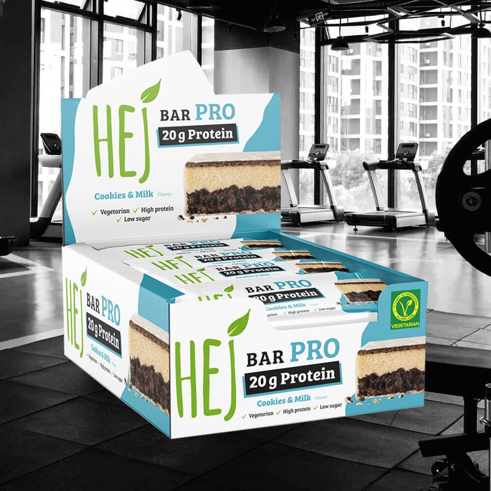 HEJ Natural HEJ Bar Pro (12x60g) Cookies & Milk - Barres - Barres protéinées 2/3