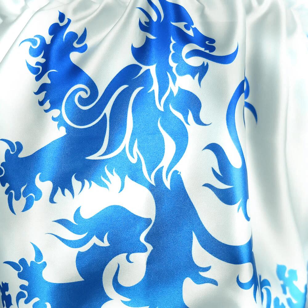 Spodenki treningowe TUFF Gladiator Blue & White Classic Victorian Pattern 5/6