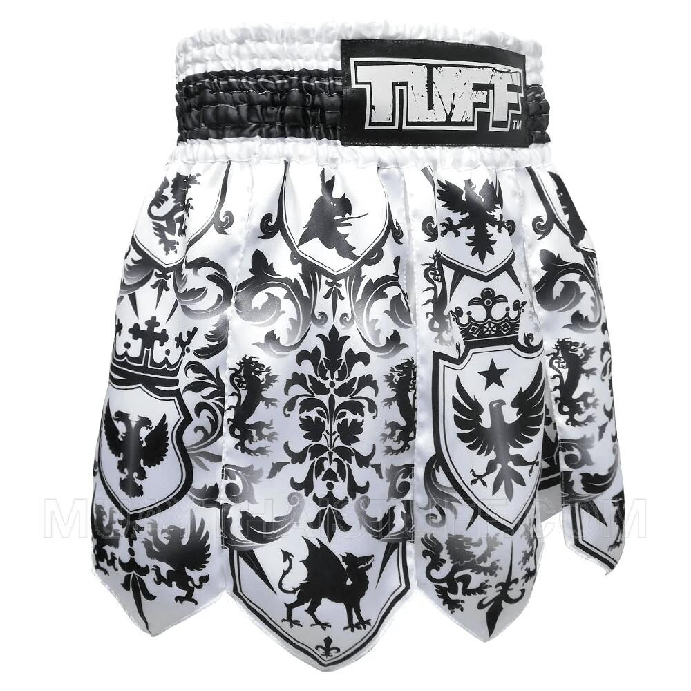 Spodenki treningowe TUFF Gladiator Black & White Classic Victorian Pattern 2/7