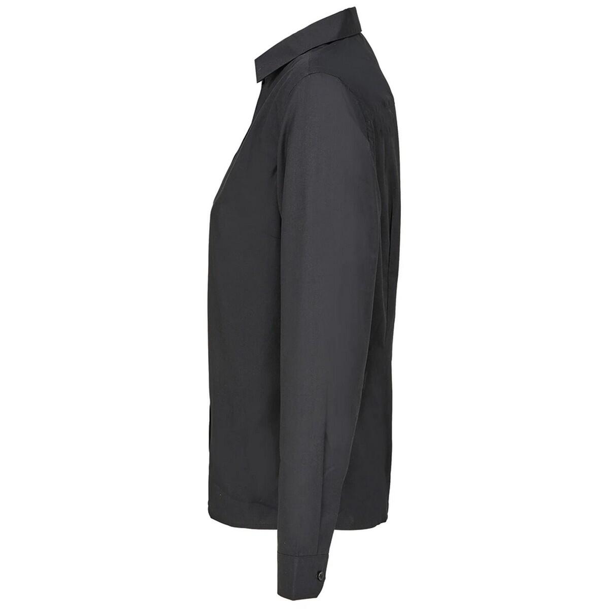 Camicia Popeline Manica Lunga Donna SOLS Bailey Nero 3/4