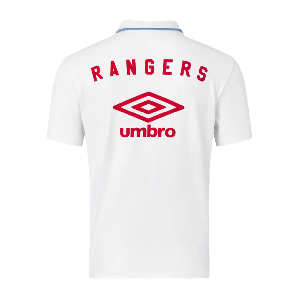 Polo Manches Courtes Voyage Motif/style Rangers FC Homme (Blanc / Rouge Sucette) 2/2