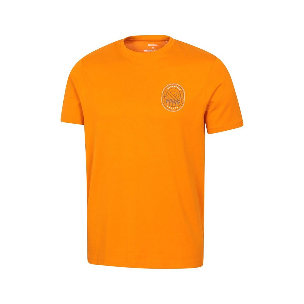 Tshirt ADVENTURE AWAITS Homme (Orange Vif) 3/3