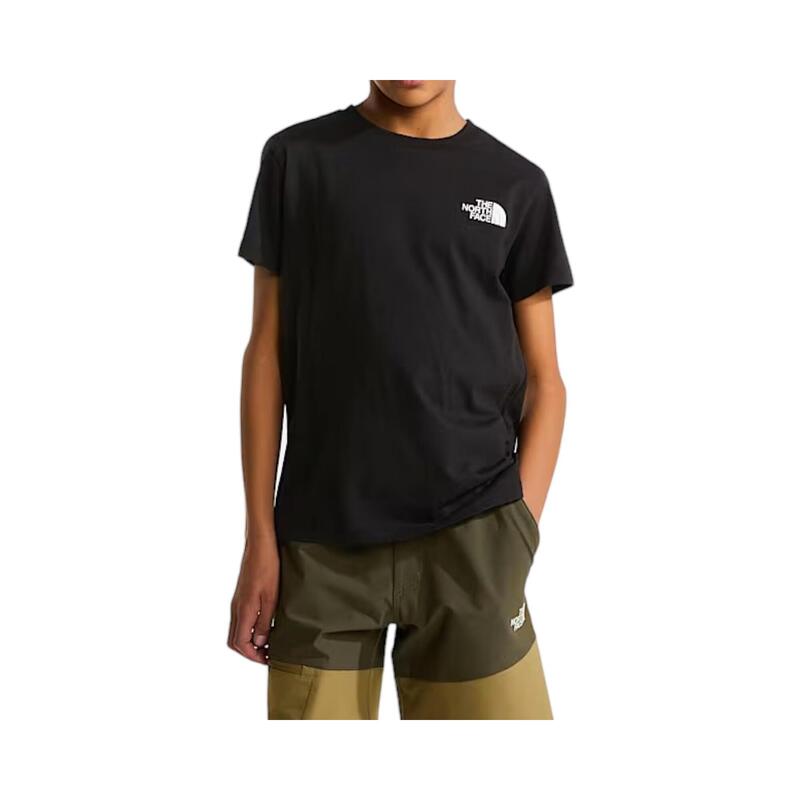 Tricou casual băieţi - confort din bumbac - negru.