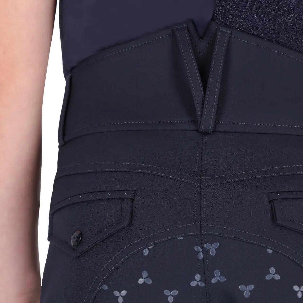 Pantalon équitation full grip fille QHP Aubree 3/5
