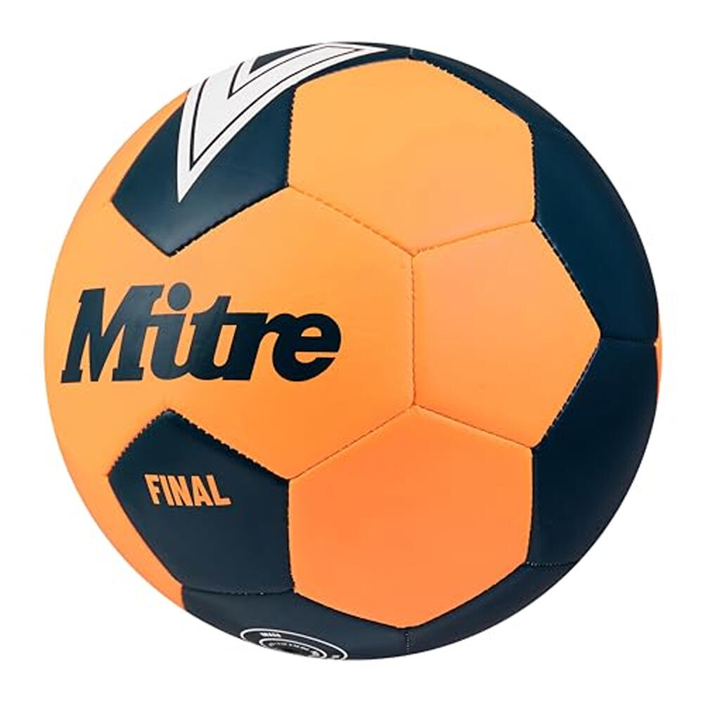 Ballon De Foot FINAL (Orange Fluo / Bleu Sarcelle) Taille 3 2/2