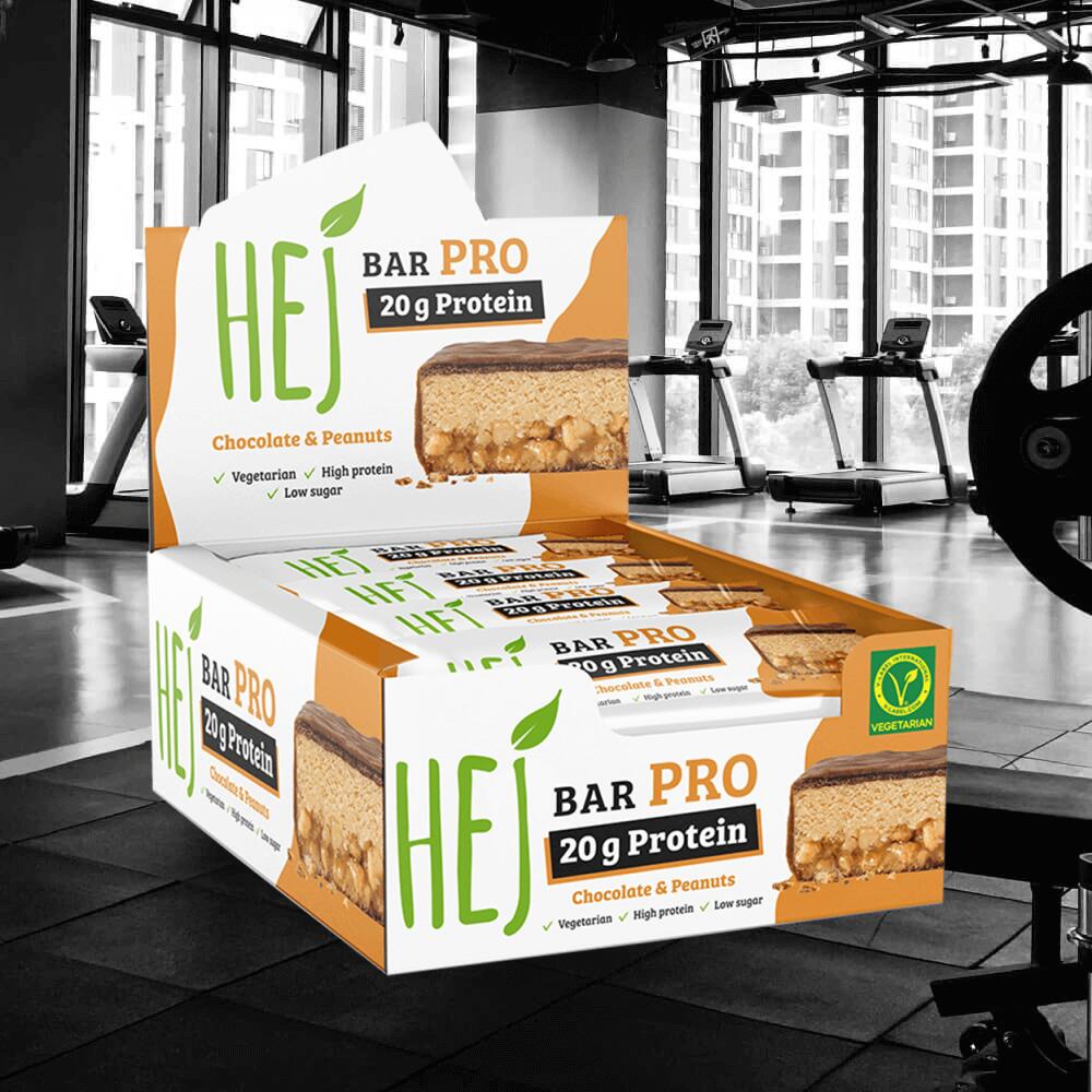 HEJ Natural HEJ 20g Protein Bar (12x60g) Chocolate & Peanuts - Barres 2/3