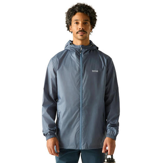 Veste Imperméable Unie À Capuche PACK IT Homme (Bleu De Chine)