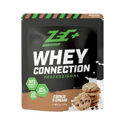Zec+ whey connection professional (800g) chocolate peanut caramel - eiwitten