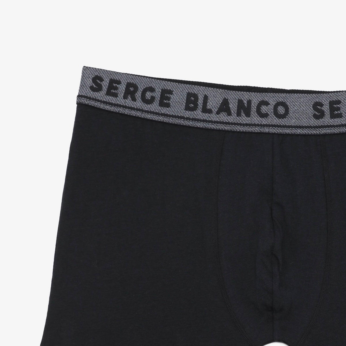 Confezione da 3 boxer in cotone tinta unita nera 3/3