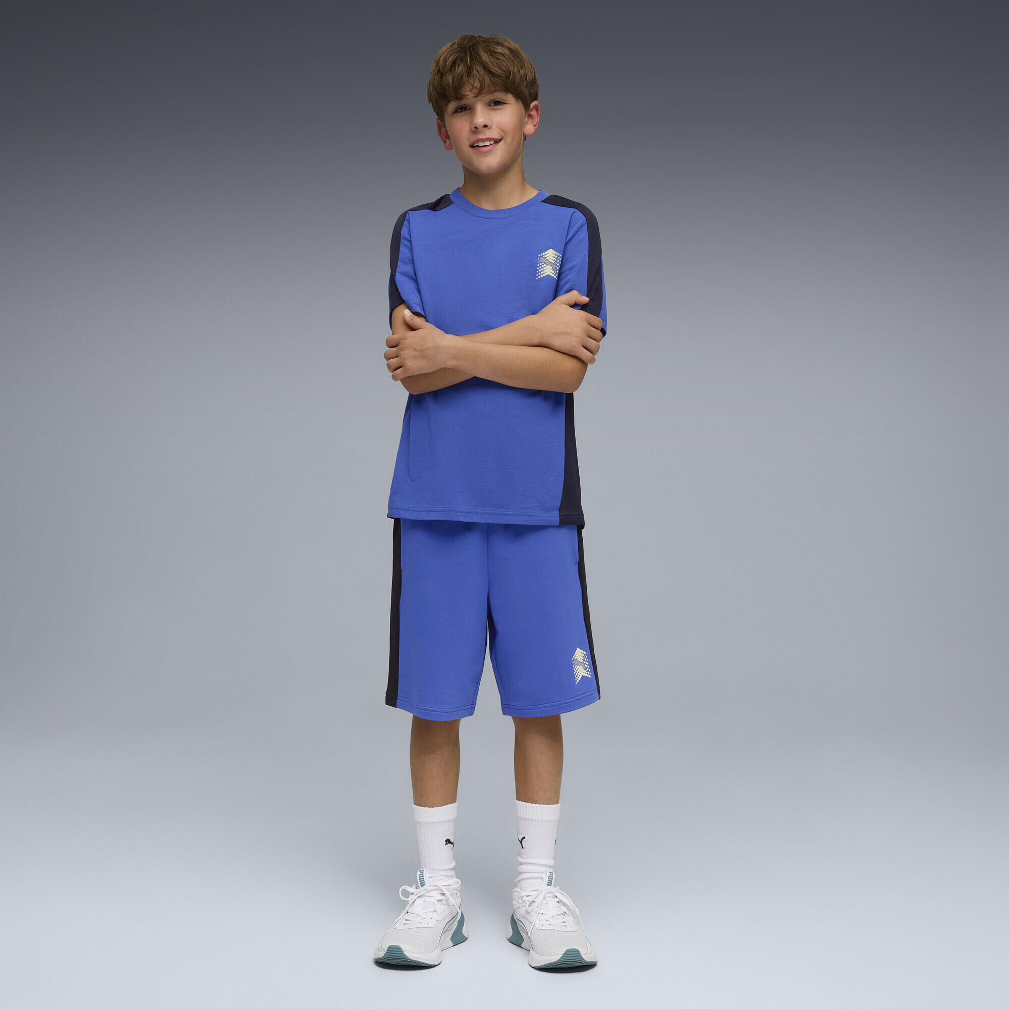 T-shirt corrida infantil confortável manga curta PUMA 4/5