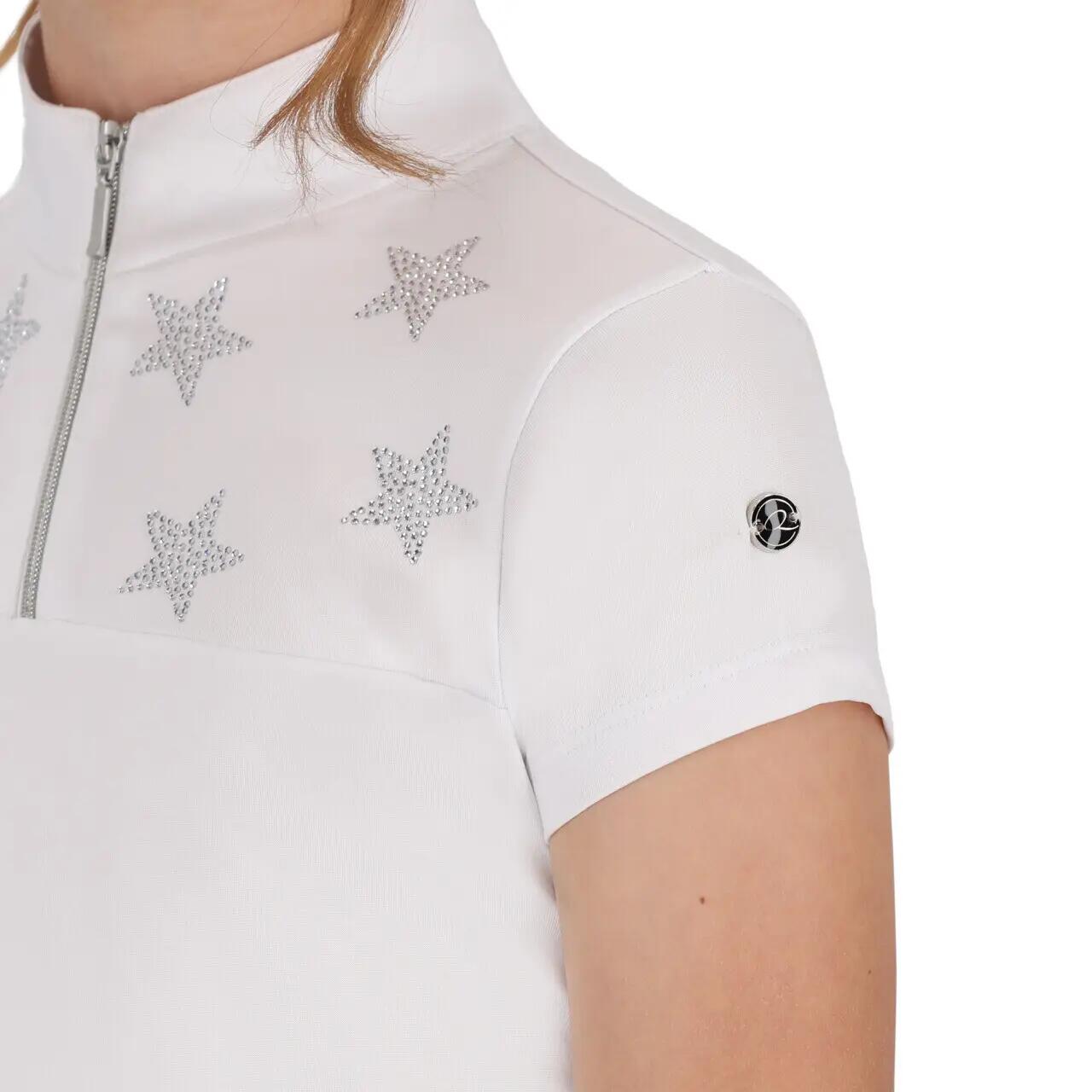 Turnier-Poloshirt Mädchen QHP Jipp 5/5