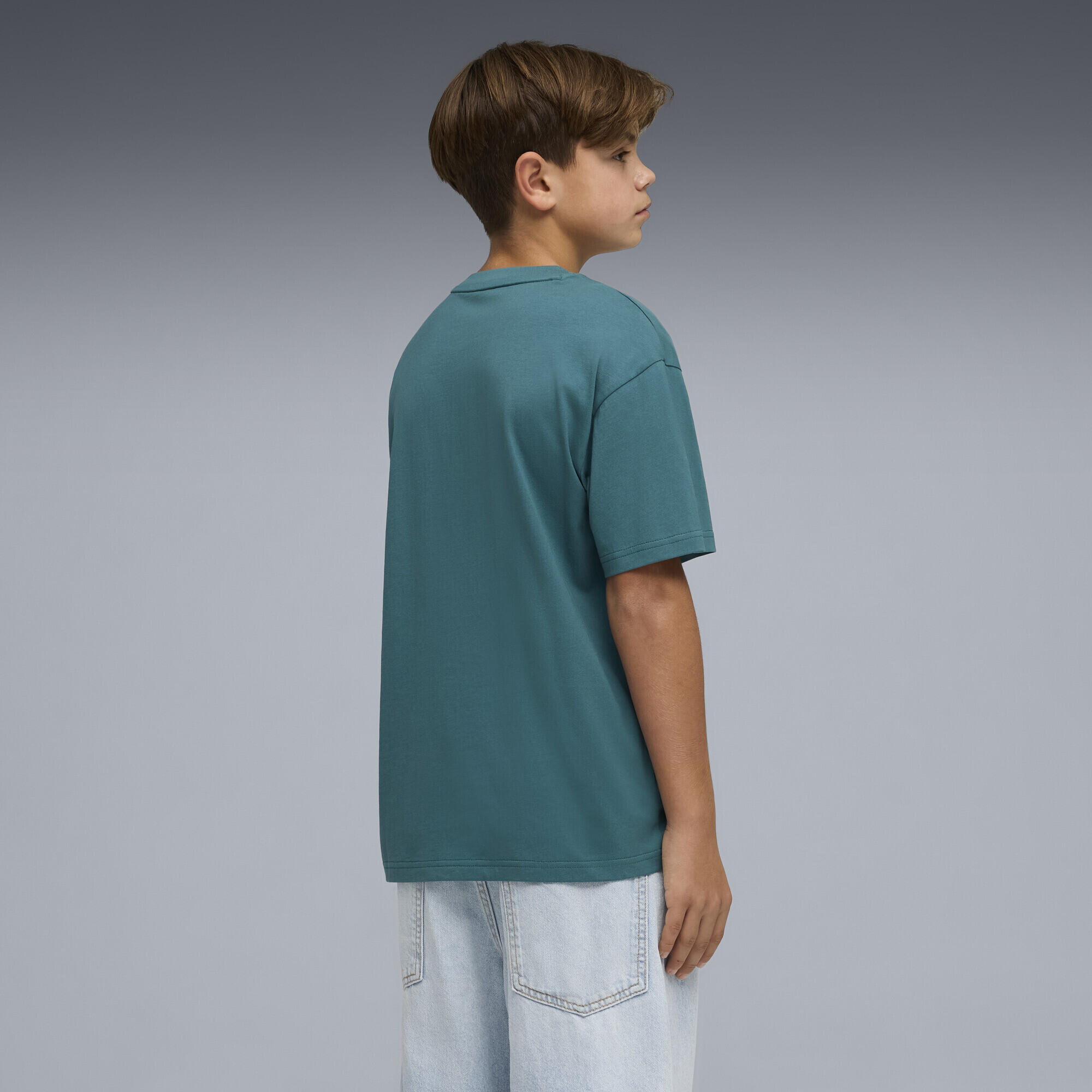 T-shirt con logo piccolo ESS N. 1 vestibilità comoda per ragazzi PUMA 3/5