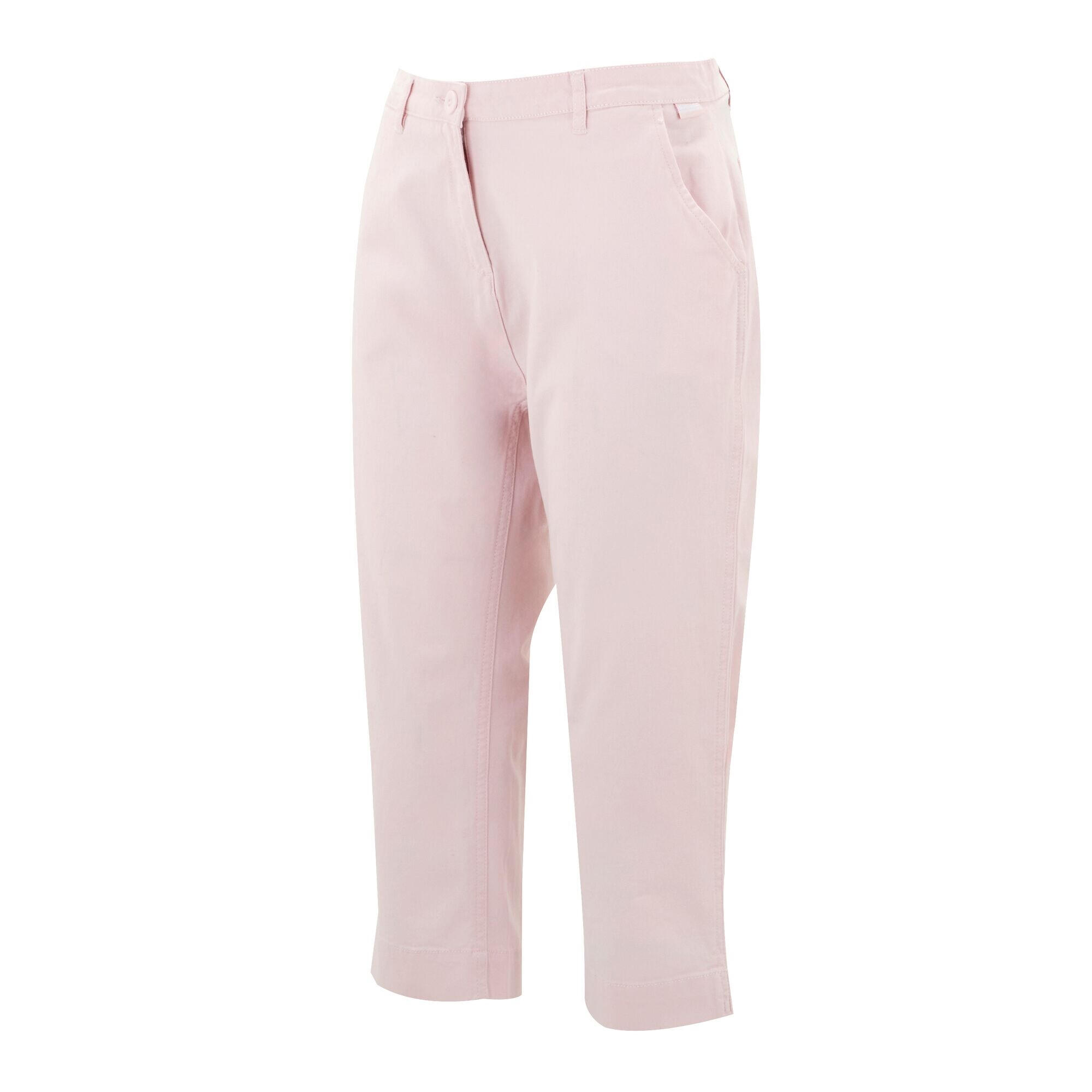 Womens/Ladies Bayletta Capri Trousers (Pink Haze) 3/5