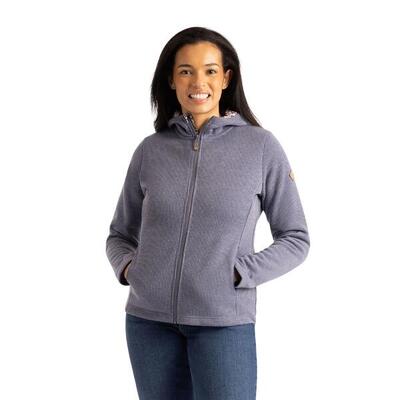 Dames anona fleece jas (kustblauw)