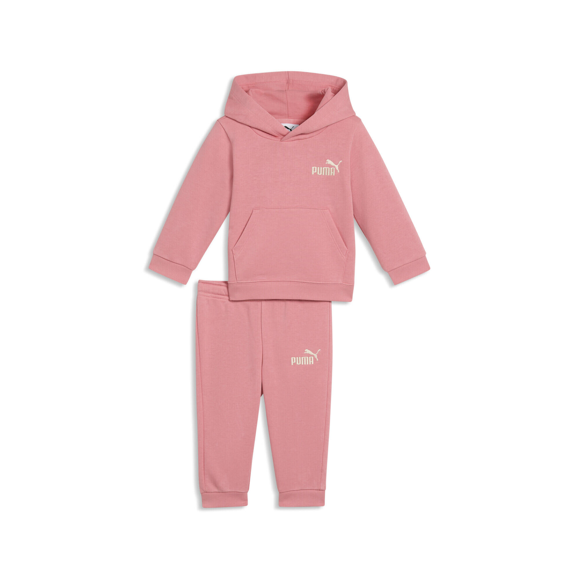 Trening alergare bebe cu glugă Minicats French Terry, albastru deschis PUMA
