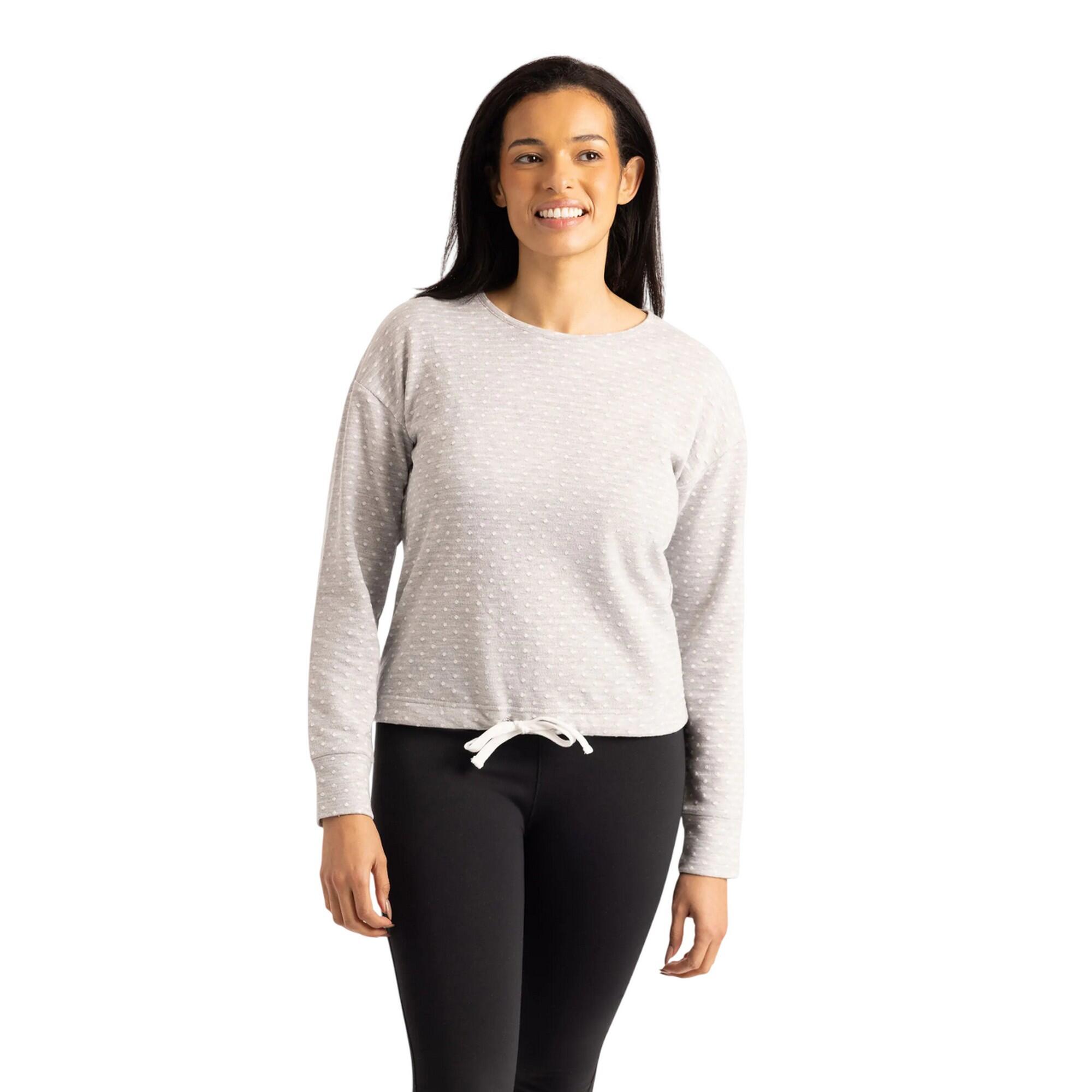 Womens/Ladies Ovis LongSleeved Top (Grey Marl) 3/4