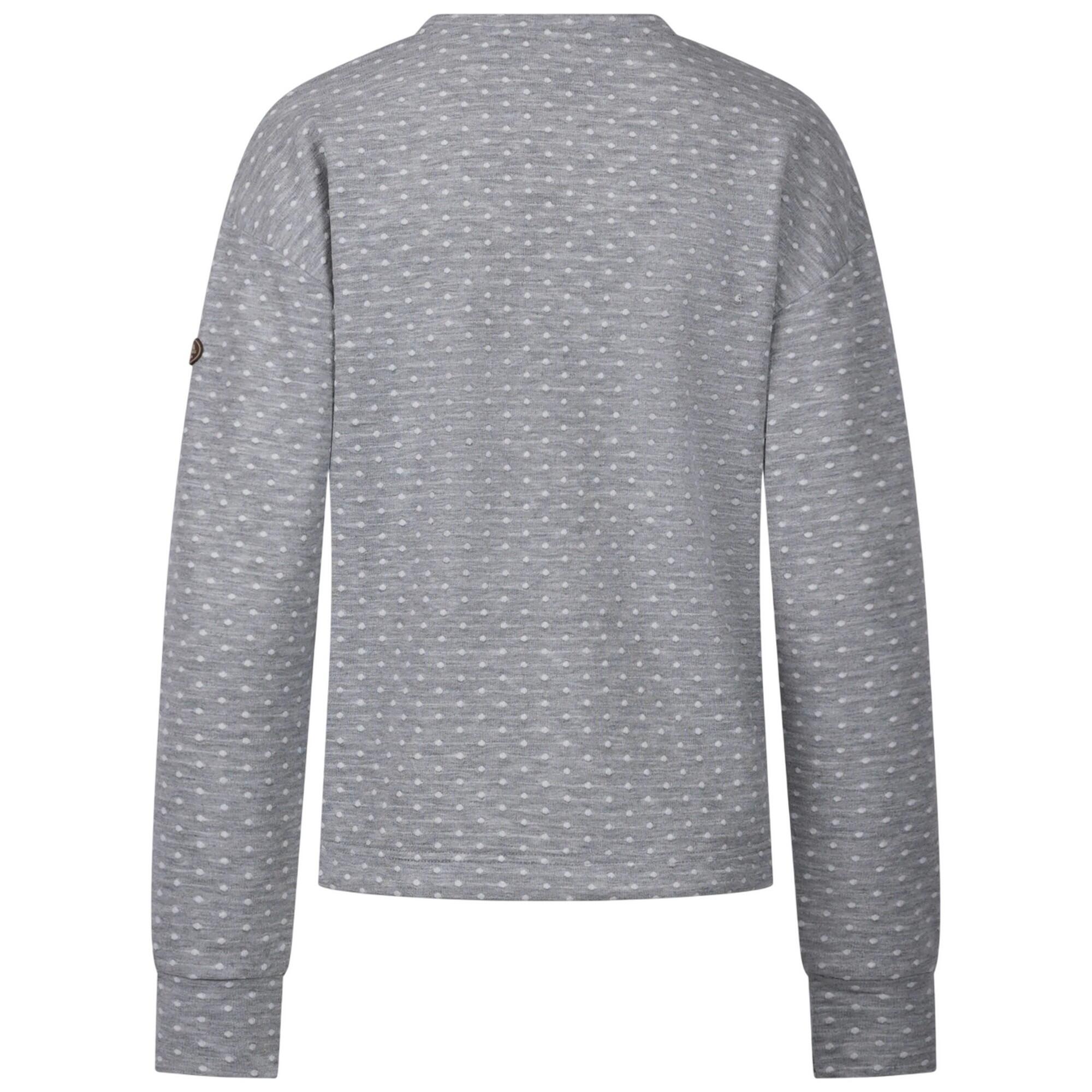 Womens/Ladies Ovis LongSleeved Top (Grey Marl) 2/4