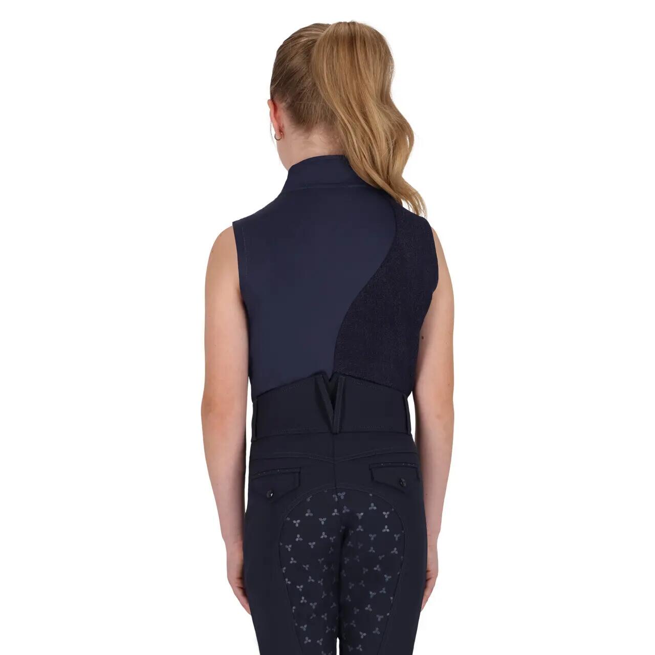 Reit-Poloshirt für Mädchen QHP Aubree 2/5
