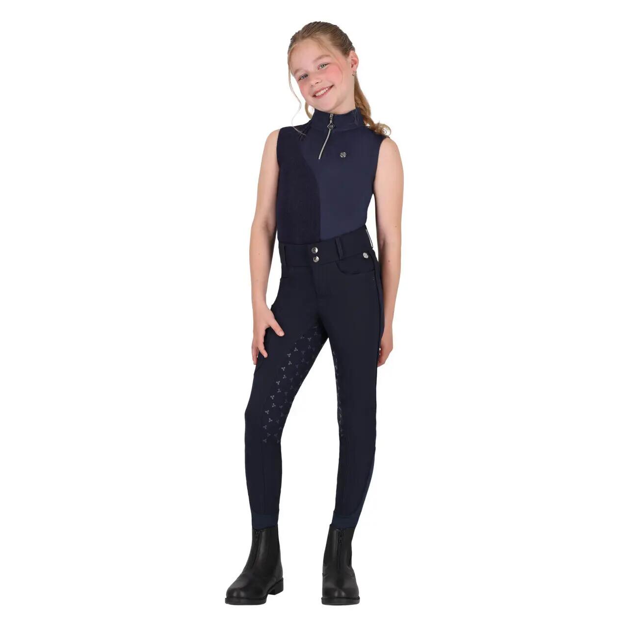 Reit-Poloshirt für Mädchen QHP Aubree 4/5