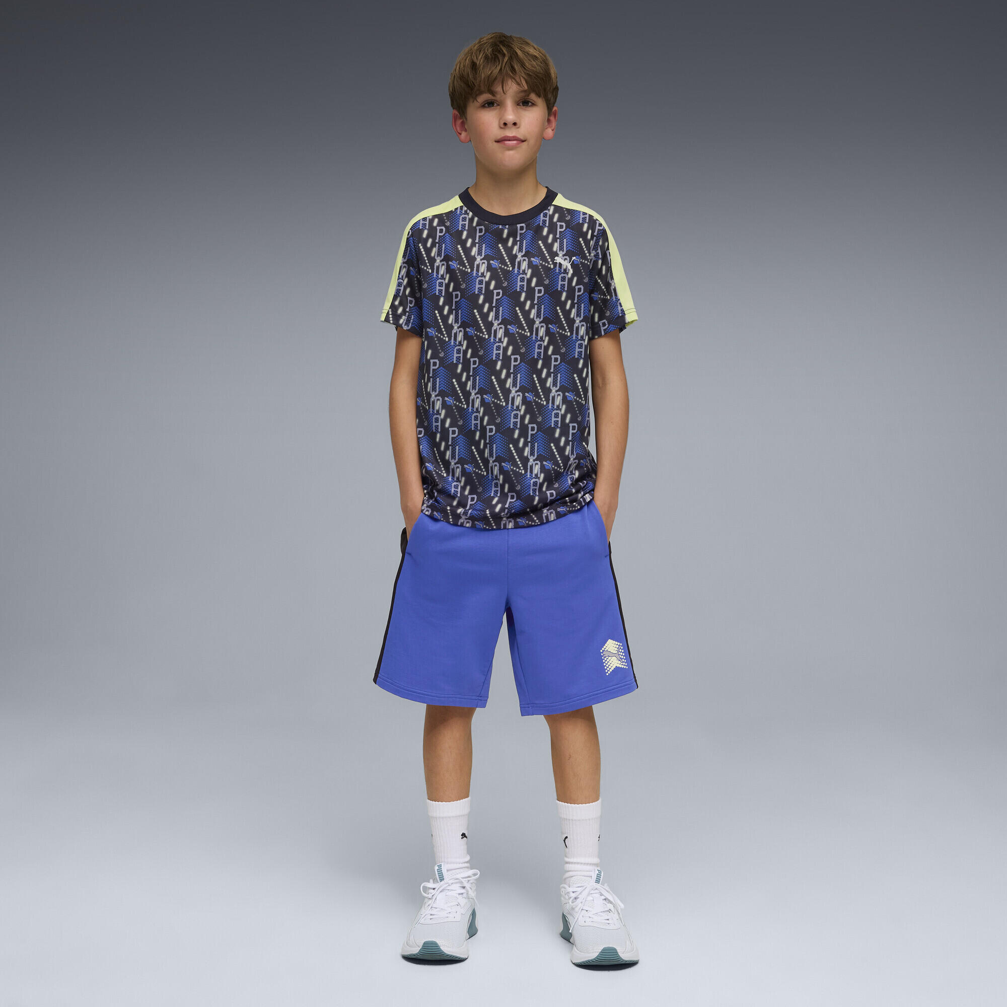 T-shirt con stampa Essentials Training per ragazzi PUMA 4/5