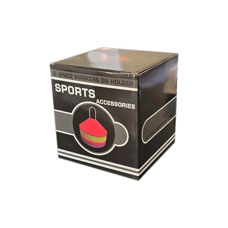Set 50 jaloane /copete fotbal cu suport si cutie