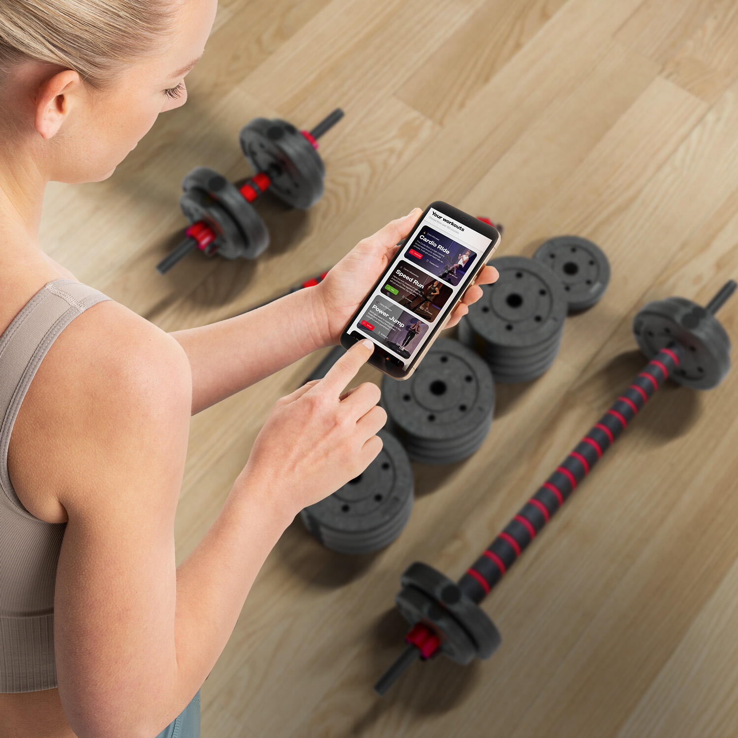 Set manubri 2in1 per un allenamento di forza efficace a casa 5/6