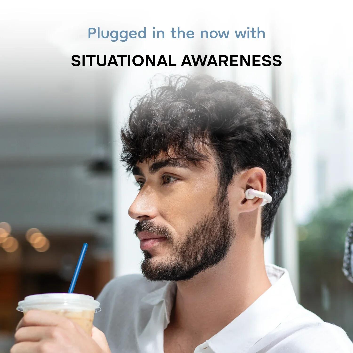 Auriculares True Wireless Earbuds NOISE Air Clips 2 Branco Frost 5/7