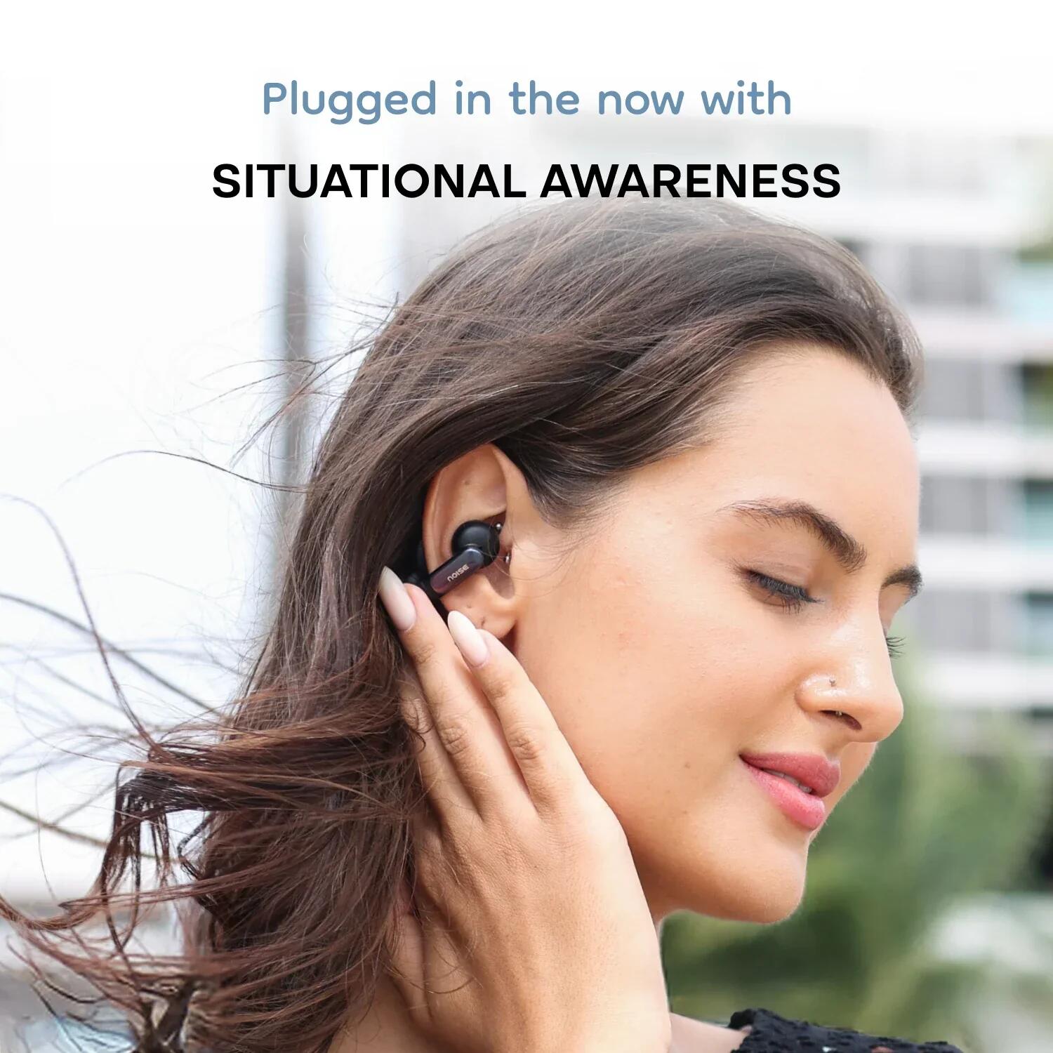 Auriculares True Wireless Earbuds NOISE Air Clips 2 Preto Frost 5/7