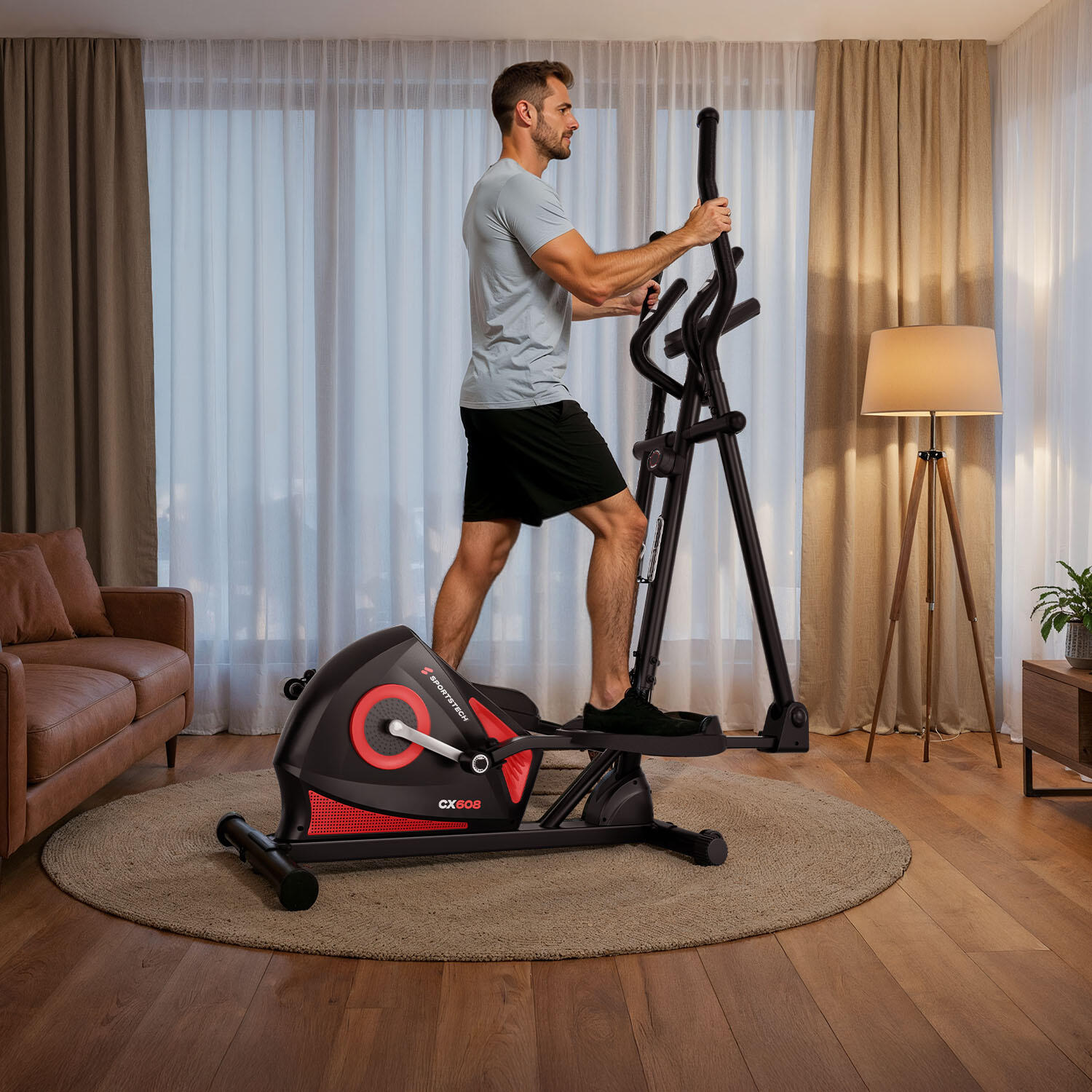 Crosstrainer CX608 | 8 niveles de resistencia | Pantalla LCD 4/7