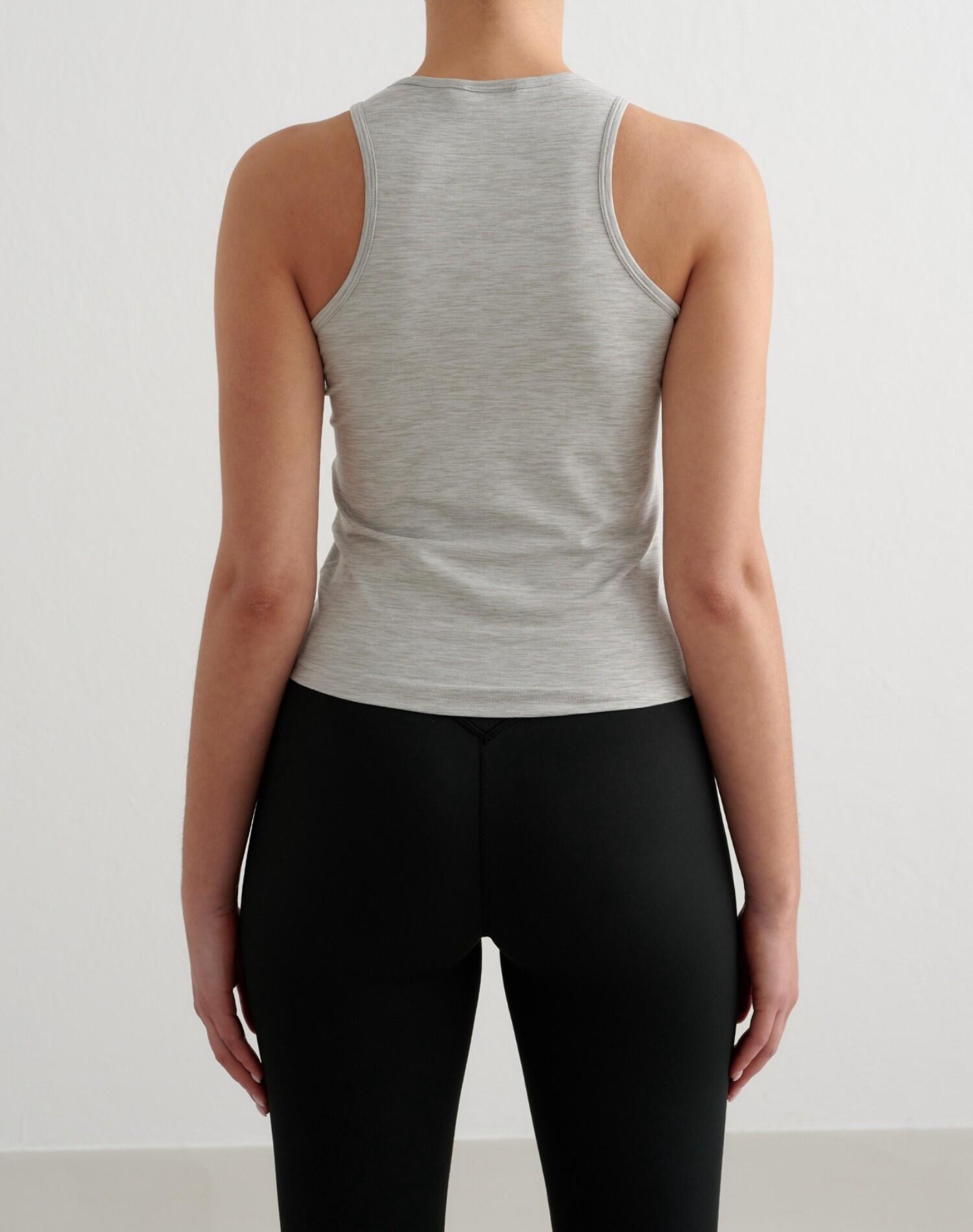 Femme Débardeur Doux Évacuant l'humidité Gris Mélangé 2/6