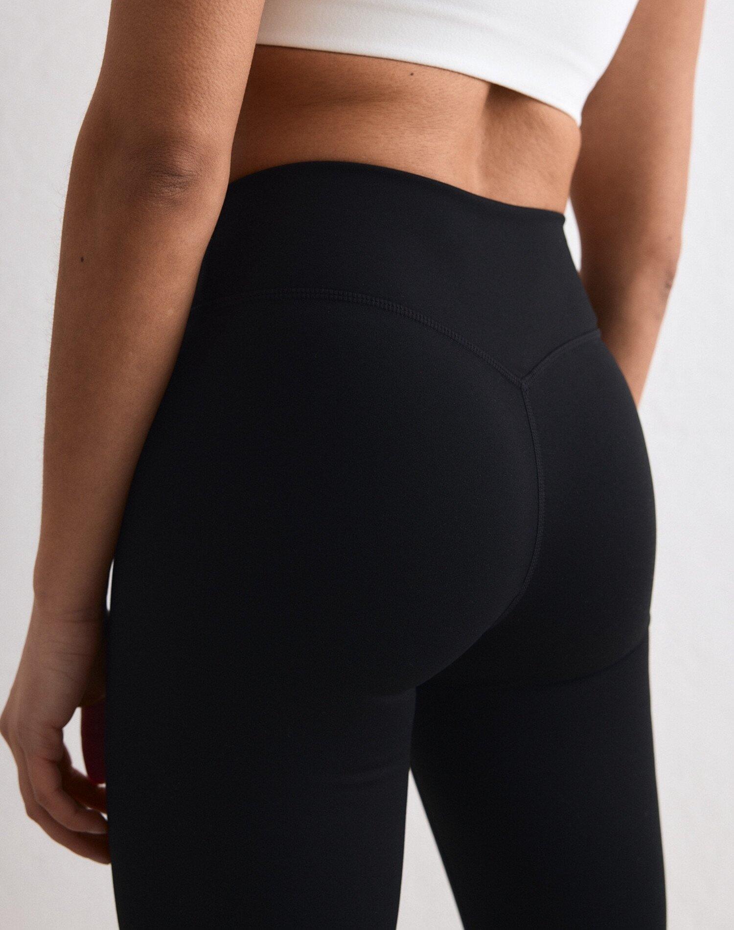 Mallas Mujer Cepilladas Tiro Medio Largo Completo Sense Negro 3/5