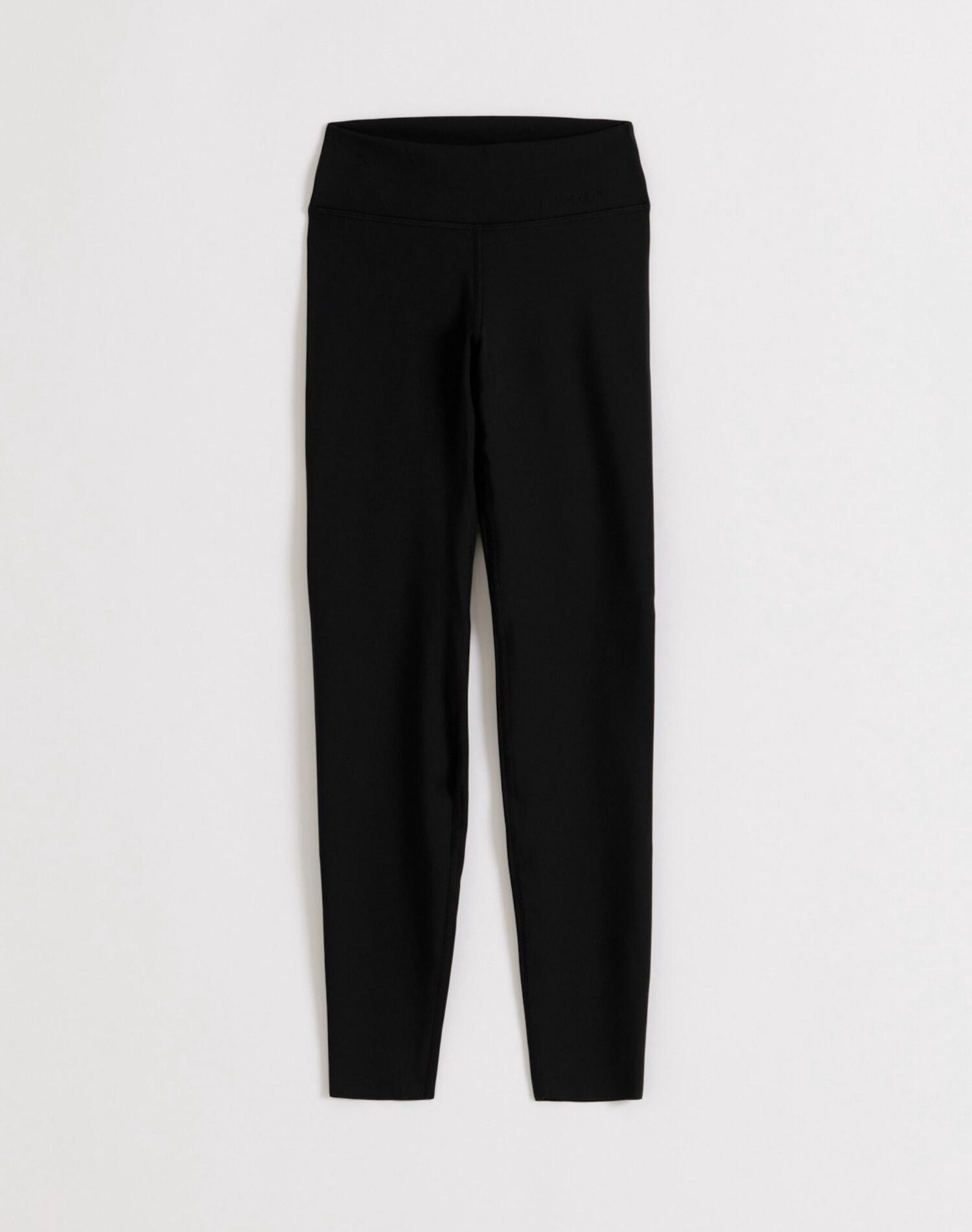 Mallas Mujer Cepilladas Tiro Medio Largo Completo Sense Negro 5/5